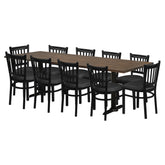 Poplar 36" x 96" Table Set - OCS-228 - School Metal Chair